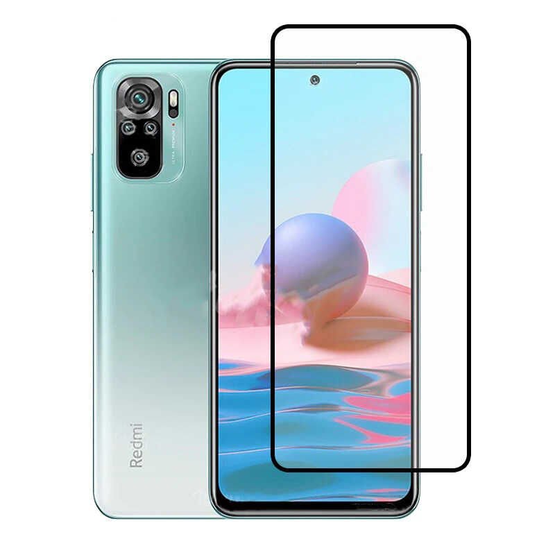 Xiaomi Redmi Note 10S HEPTEKİLETİŞİM Kenarları Kırılmaya Dayanıklı Cam Ekran Koruyucu