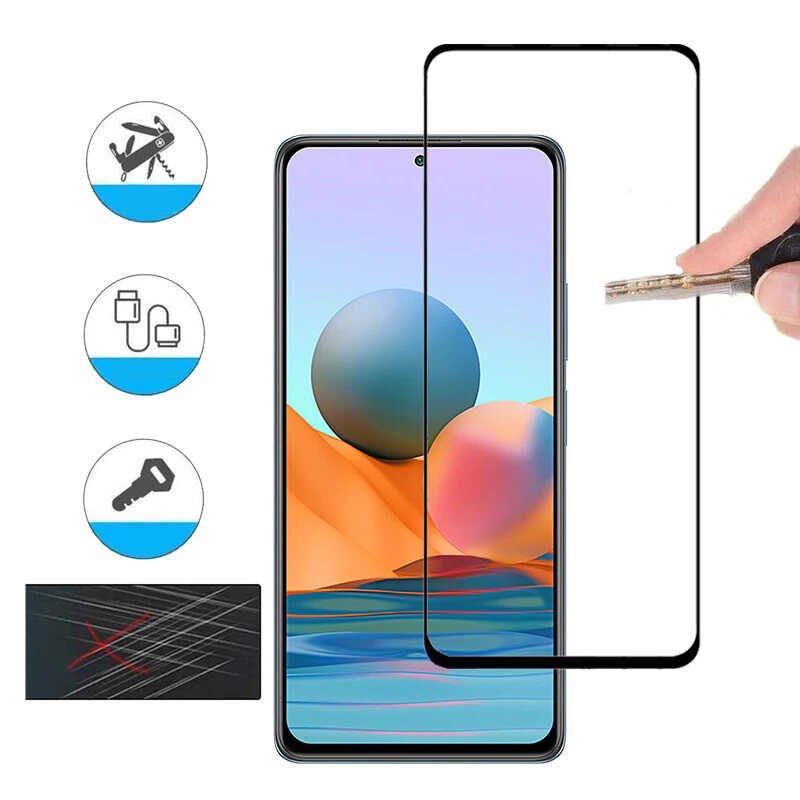Xiaomi Redmi Note 10 Pro HEPTEKİLETİŞİM Kenarları Kırılmaya Dayanıklı Cam Ekran Koruyucu