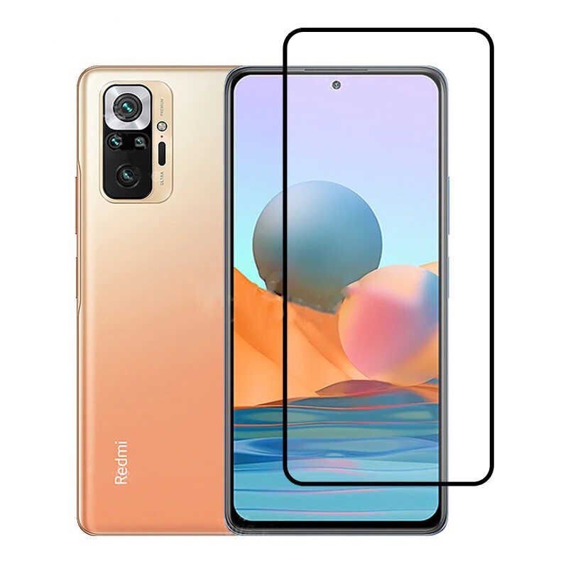 Xiaomi Redmi Note 10 Pro HEPTEKİLETİŞİM Kenarları Kırılmaya Dayanıklı Cam Ekran Koruyucu