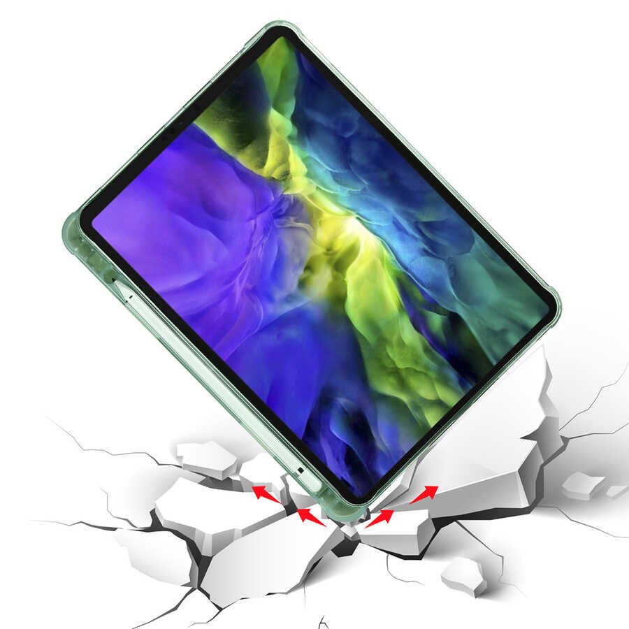 Apple iPad Pro 11 2020 (2.Nesil) Kılıf HEPTEKİLETİŞİM Tri Folding Kalem Bölmeli Standlı Kılıf