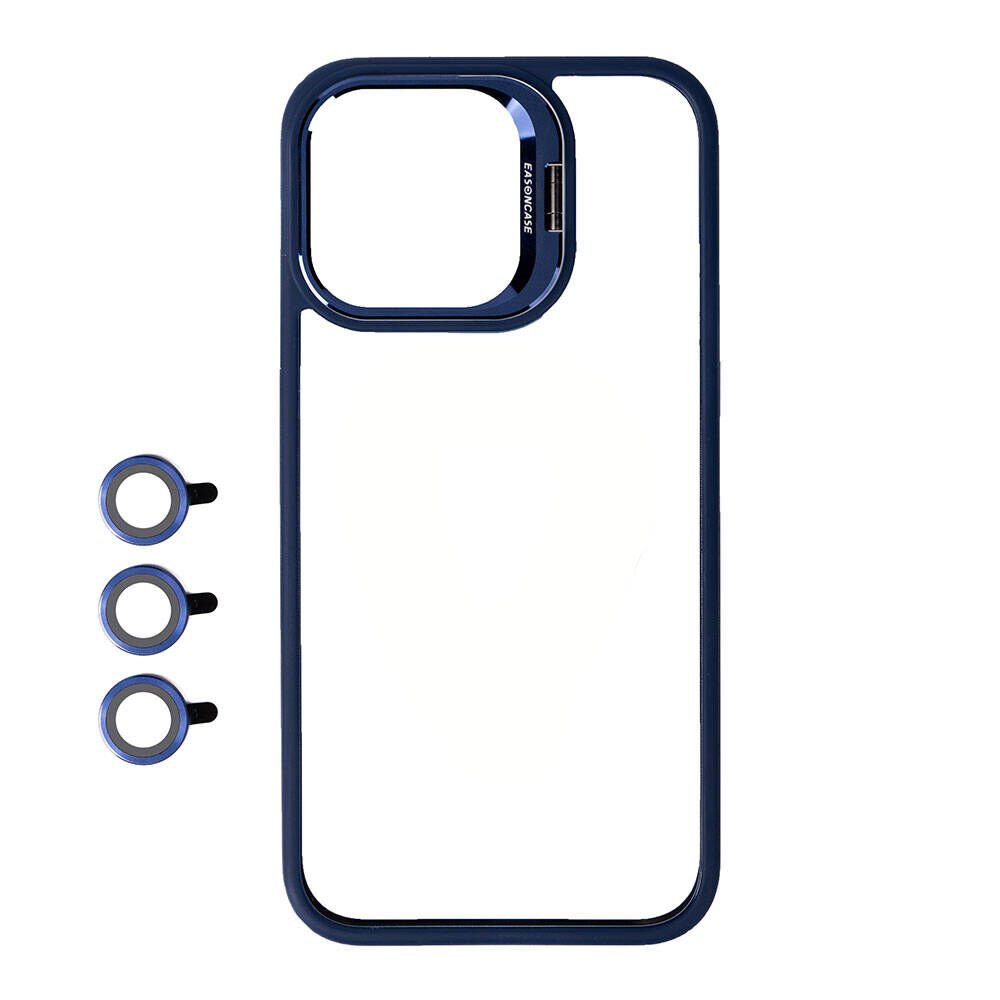 Apple iPhone 15 Pro Kılıf Kamera Lens Korumalı Standlı HEPTEKİLETİŞİM Klon Lensli Kapak