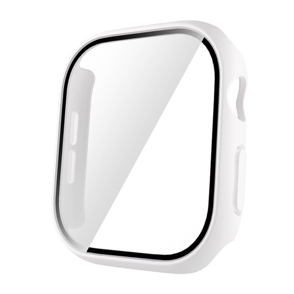 Apple Watch Serisi 10 46mm Sert PC Kasa ve Ekran Koruyucu (Gard 35) Beyaz