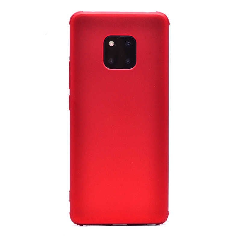 Huawei Mate 20 Pro Sililkon Mat Soft Yüzeyli Kapak (NEVA) Kırmızı