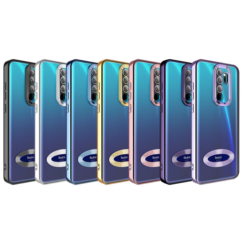 Xiaomi Redmi Note 8 Pro Kılıf Kamera Korumalı Logo Gösteren HEPTEKİLETİŞİM Omega Kapak