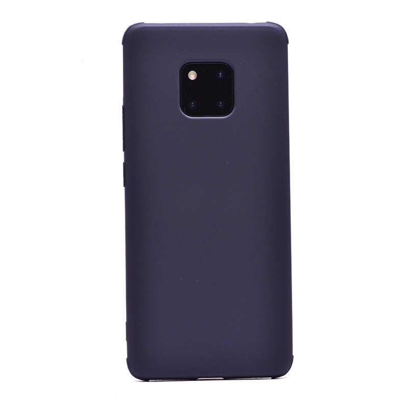 Huawei Mate 20 Pro Sililkon Mat Soft Yüzeyli Kapak (NEVA) Lacivert