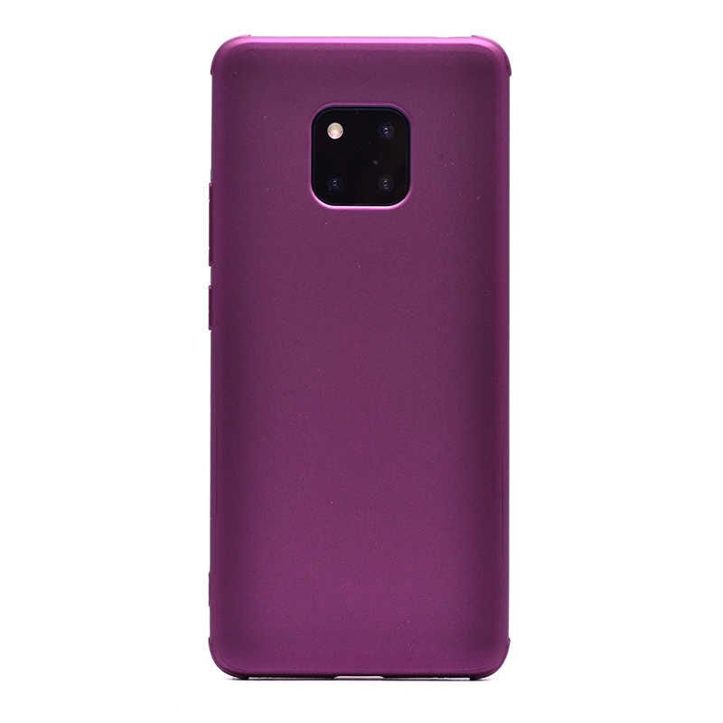 Huawei Mate 20 Pro Sililkon Mat Soft Yüzeyli Kapak (NEVA) Mor