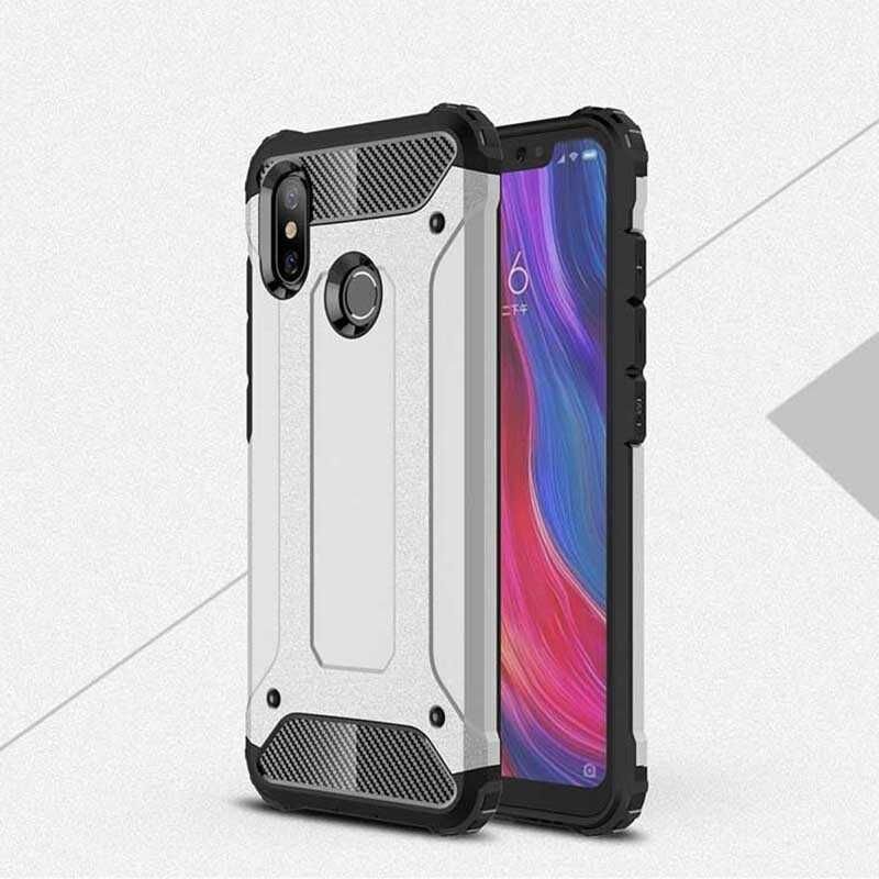 Xiaomi Mi 6X Kılıf Armor Köşe Korumalı Çift Katman Tank Zırh Kapak (CRASH) Rose Gold