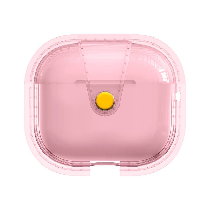 Apple Airpods 3. Nesil Darbelere Karşı Dayanıklı Magnetik Kılıf (Airbag 33) Pembe