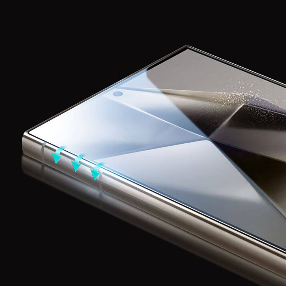 Samsung Galaxy S24 Ultra Wiwu Wi-GT012 iVista Darbeye Karşı Dayanıklı HD Temperli Cam Ekran Koruyucu