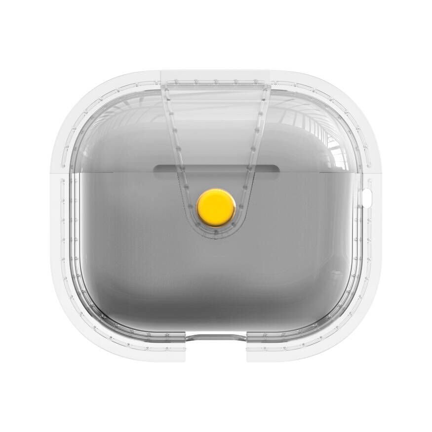 Apple Airpods 3. Nesil Darbelere Karşı Dayanıklı Magnetik Kılıf (Airbag 33) Gri