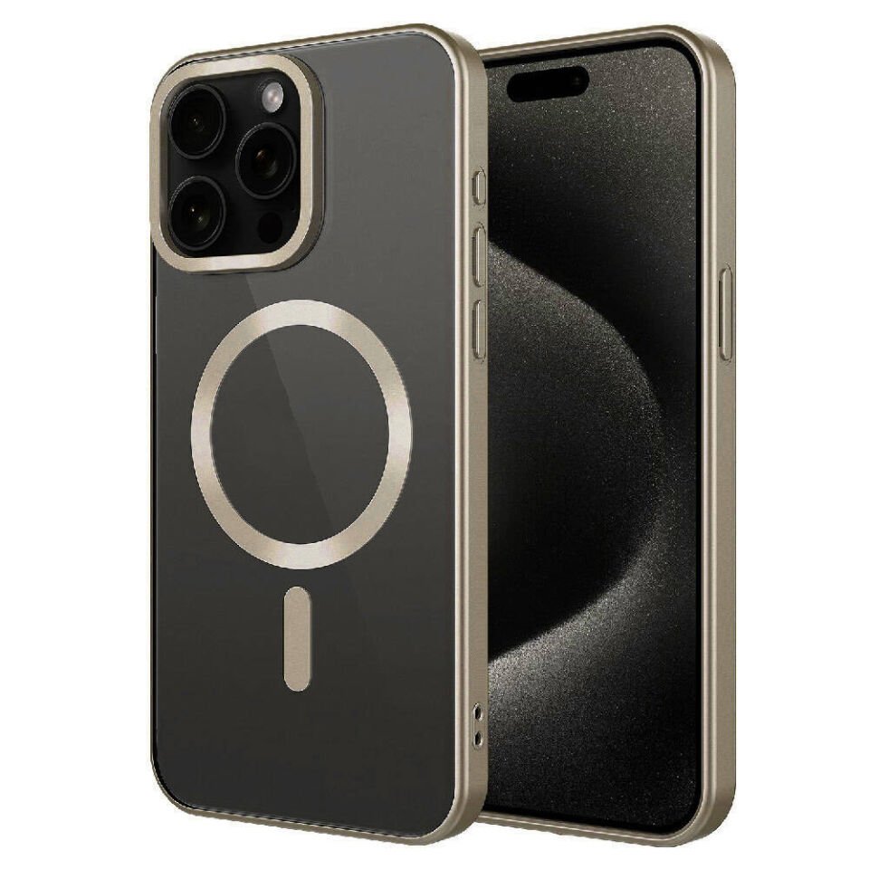 Apple iPhone 15 Pro Max Kılıf Mat Tasarımlı Magsafe Wireless Şarj Özellikli HEPTEKİLETİŞİM Mat Setro Kapak