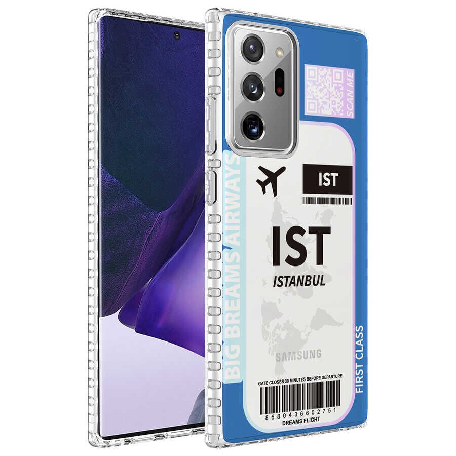Samsung Galaxy Note 20 Ultra Kılıf Kamera Çıkıntılı Airbag Kenarlı Darbe Emici Kapak (ELEGANS) NO4