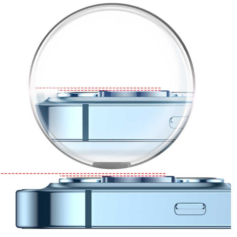 Apple iPhone 13 Pro Kamera Lens Koruyucu Kolay Takma Aparatlı (CL-04) Siyah