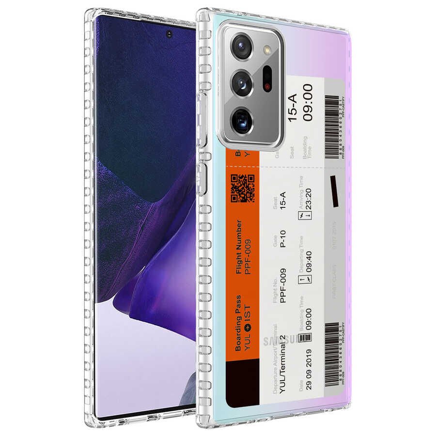 Samsung Galaxy Note 20 Ultra Kılıf Kamera Çıkıntılı Airbag Kenarlı Darbe Emici Kapak (ELEGANS) NO1