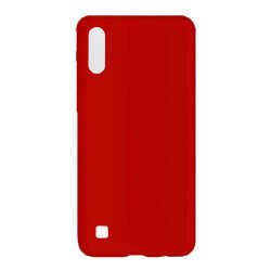 Samsung Galaxy A10 Sililkon Mat Soft Yüzeyli Kapak (NEVA) Kırmızı