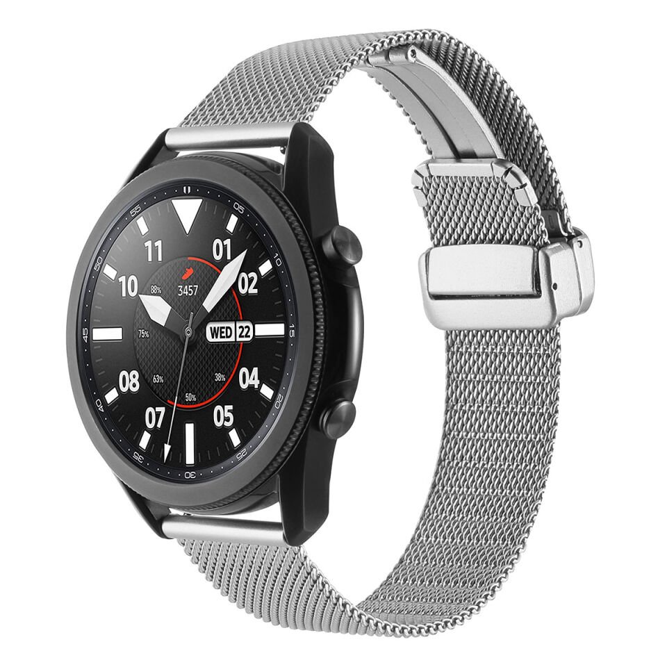 Samsung Galaxy Watch 46mm HEPTEKİLETİŞİM KRD-85 22mm Metal Kordon