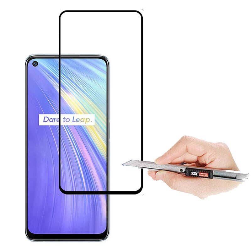 Realme 6 HEPTEKİLETİŞİM Kenarları Kırılmaya Dayanıklı Cam Ekran Koruyucu