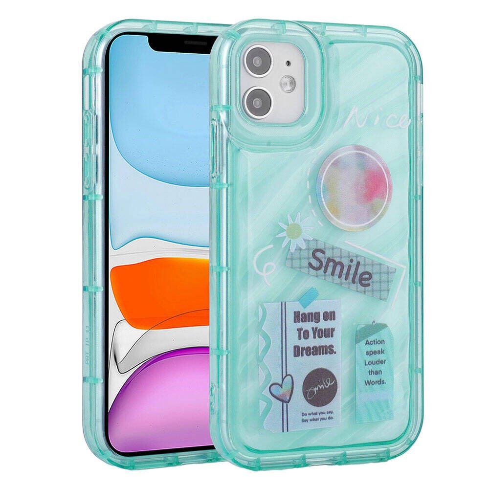 Apple iPhone 11 Kılıf Kamera Korumalı Renkli Airbag Çerçeveli HEPTEKİLETİŞİM Perla Kapak