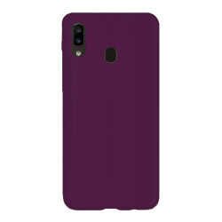 Samsung Galaxy A20 Sililkon Mat Soft Yüzeyli Kapak (NEVA) Siyah