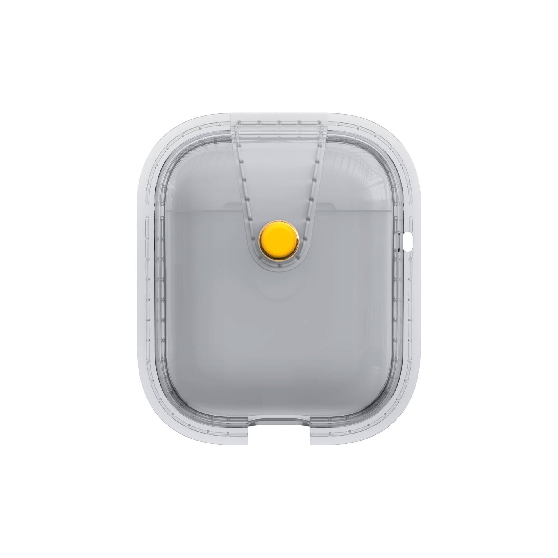 Apple Airpods Darbelere Karşı Dayanıklı Magnetik Kılıf (Airbag 33) Gri