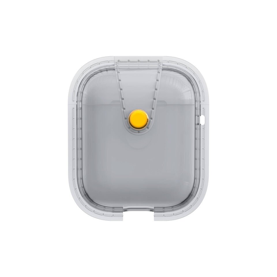 Apple Airpods Darbelere Karşı Dayanıklı Magnetik Kılıf (Airbag 33) Gri