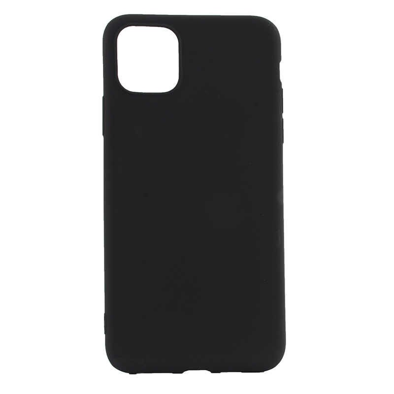 Apple iPhone 11 Kılıf Yumuşak Dokulu Soft Esnek İnce Mat Renkli Silikon Kapak (PREMİER) Mürdüm