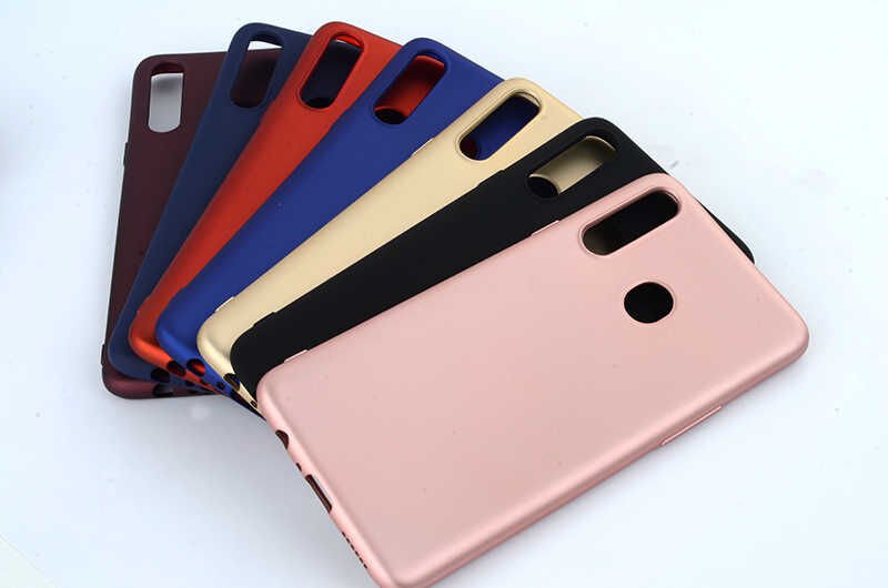 Samsung Galaxy A20S Kılıf Yumuşak Dokulu Soft Esnek İnce Mat Renkli Silikon Kapak (PREMİER) Siyah