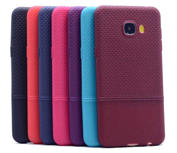 Samsung Galaxy C7 Kılıf HEPTEKİLETİŞİM Matrix Silikon