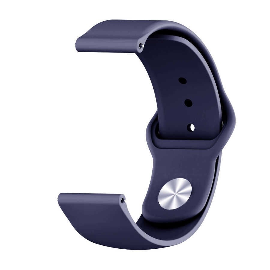 Huawei GT4 41mm / 18mm Silikon Kordon (KRD-11) Lacivert