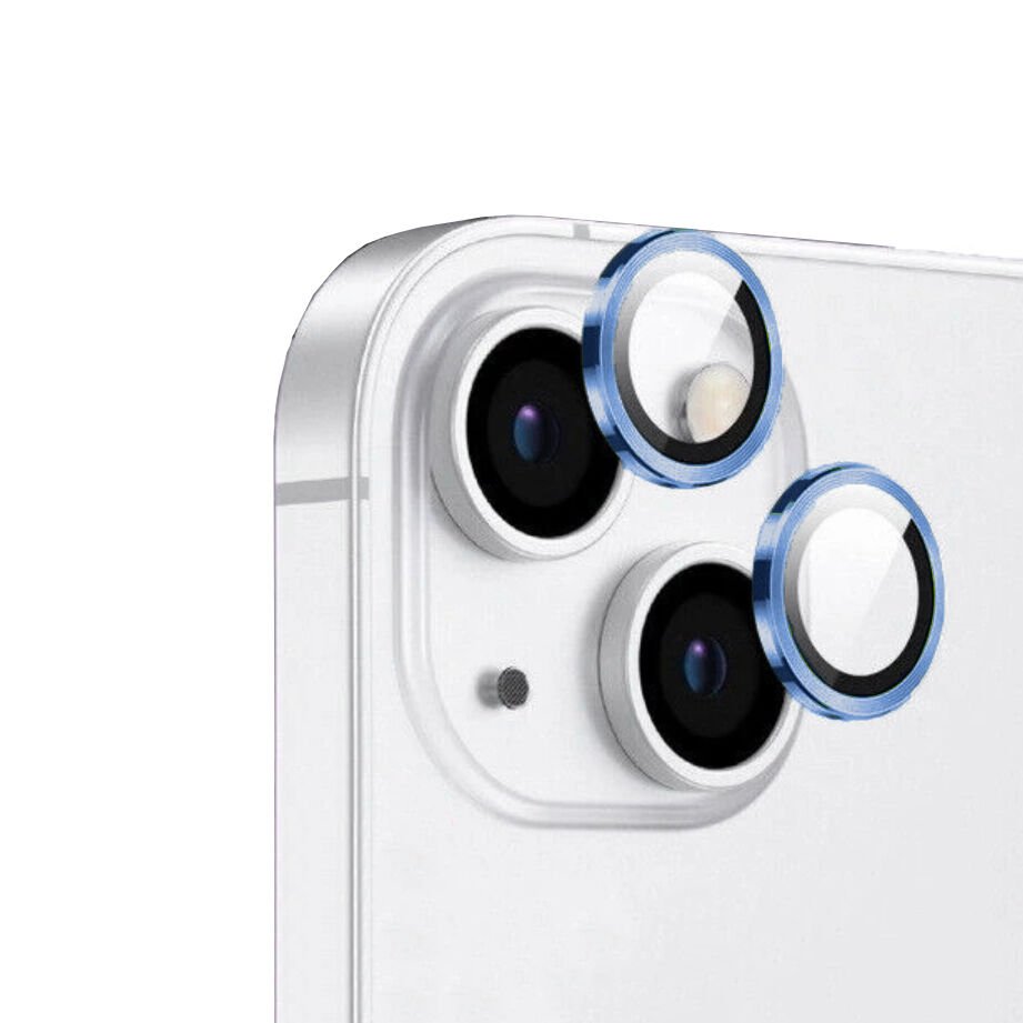 Apple iPhone 13 Mini Safir Kamera Lens Koruyucu (KOLAY TAKMA APARATLI) CL-12 Gümüş