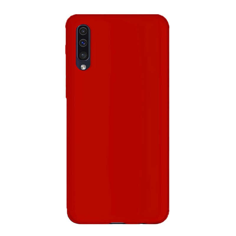 Samsung Galaxy A50 Sililkon Mat Soft Yüzeyli Kapak (NEVA) Kırmızı