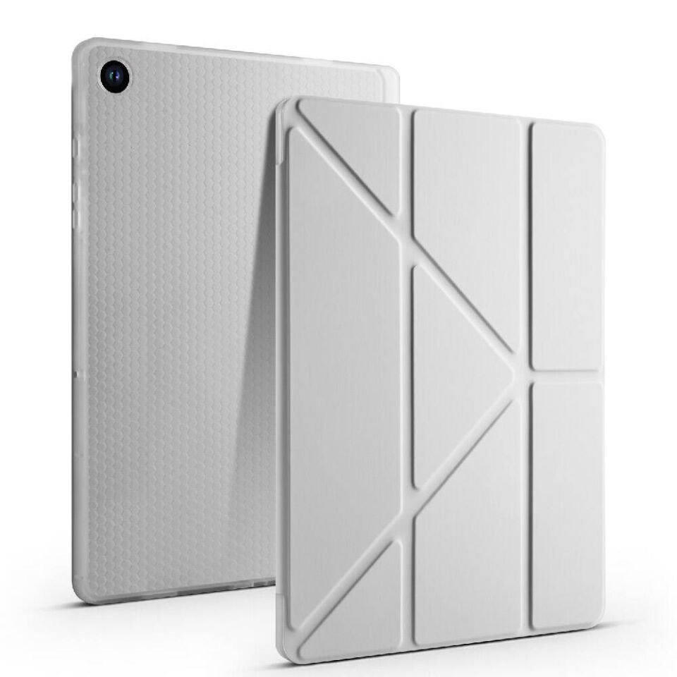 Samsung Galaxy Tab A9 Plus 11 Inç Kılıf Kalem Bölmeli Standlı Kılıf (TR) Kırmızı
