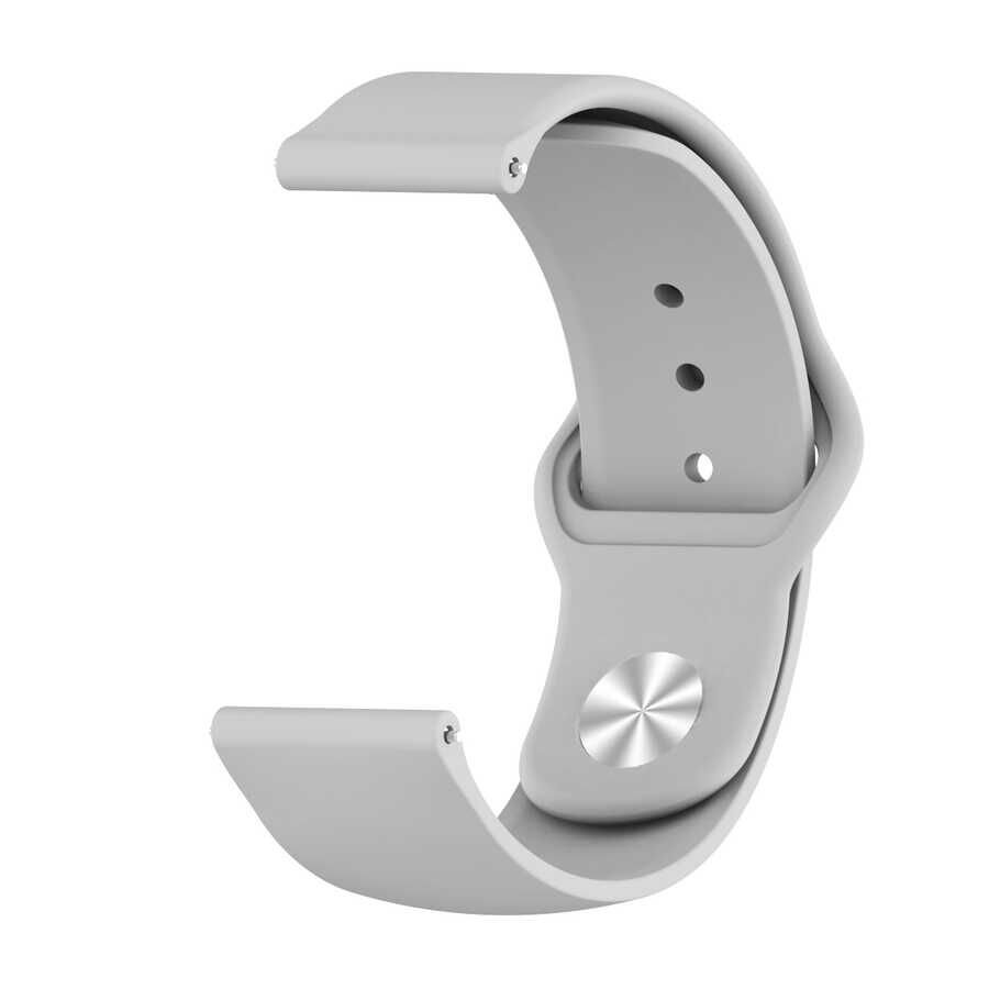 Huawei GT4 41mm / 18mm Silikon Kordon (KRD-11) Gri