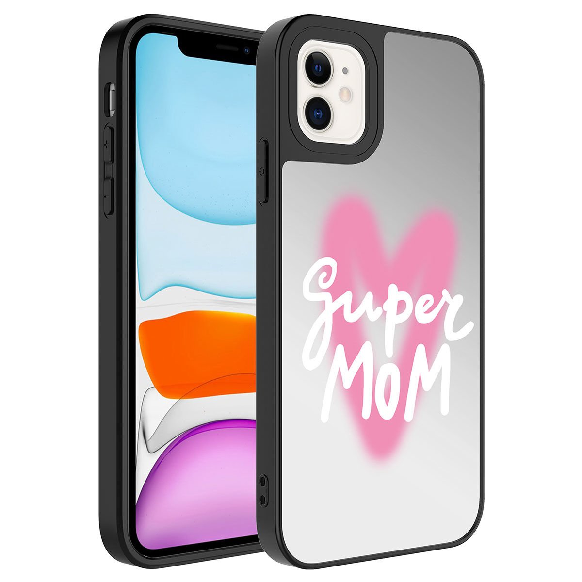 Apple iPhone 11 Kılıf Aynalı Desenli Kamera Korumalı Parlak HEPTEKİLETİŞİM Mirror Kapak