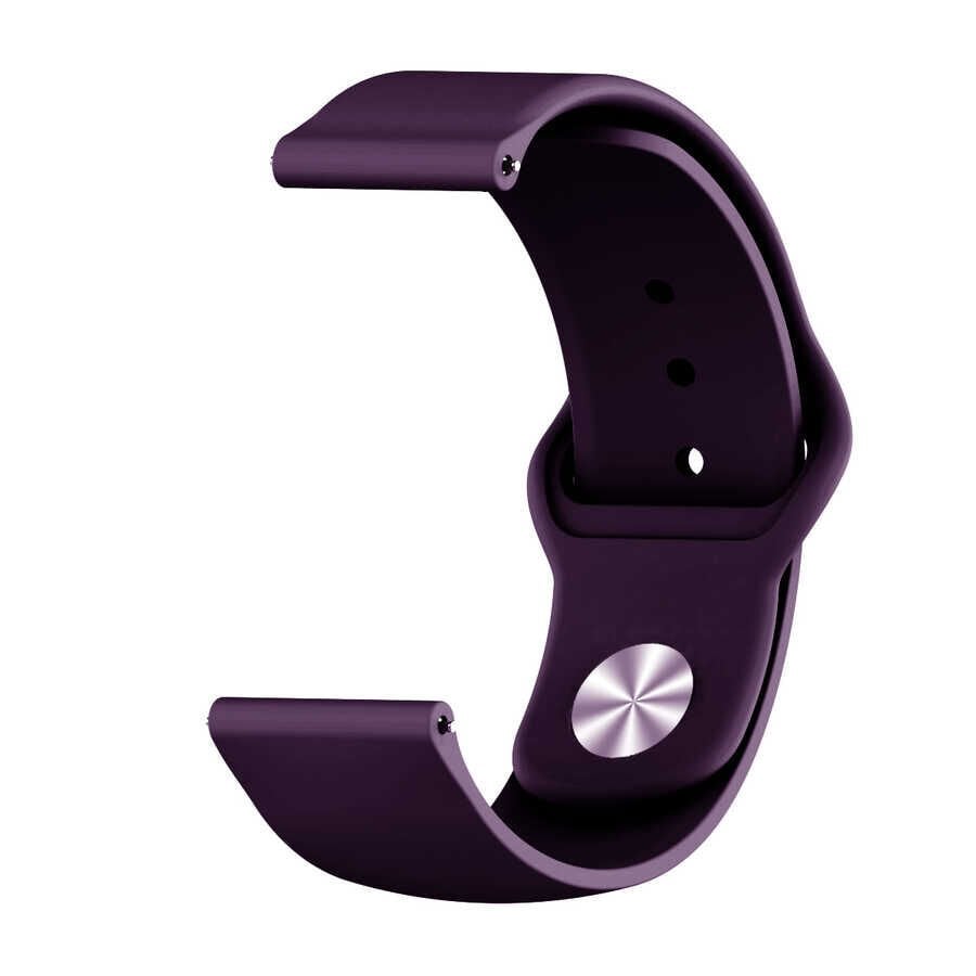 Huawei GT4 41mm / 18mm Silikon Kordon (KRD-11) Mor