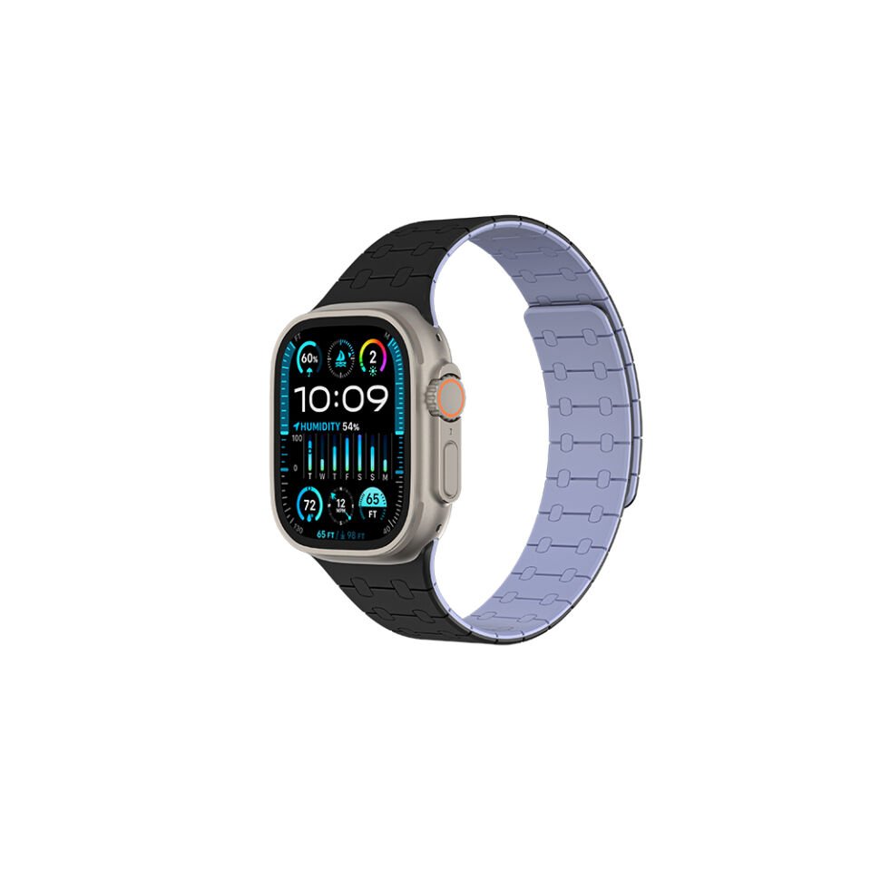 Apple Watch 7 45mm Amazingthing Smoothie Sport Magnetik Tak Çıkar Silikon Strap Kayış