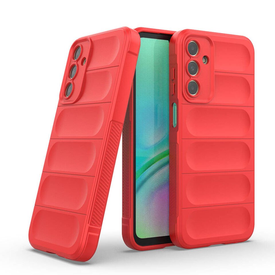 Samsung Galaxy A15 Kılıf Esnek TPU Oyuklu Arka Yüzey Tasarımlı Silikon Kapak (Etnik) Lacivert