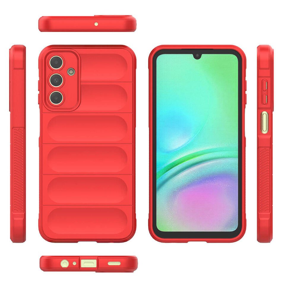 Samsung Galaxy A15 Kılıf Esnek TPU Oyuklu Arka Yüzey Tasarımlı Silikon Kapak (Etnik) Lacivert