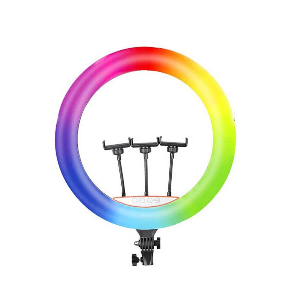 RGB Light 45cm Işıklı Telefon Tutucu Ring Light (zzz) Siyah