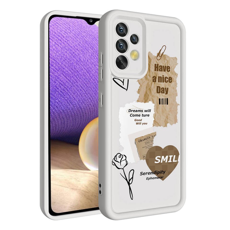 Samsung Galaxy A32 4G Kılıf Kamera Korumalı Baskılı Arka Yüzey HEPTEKİLETİŞİM Klas Kapak