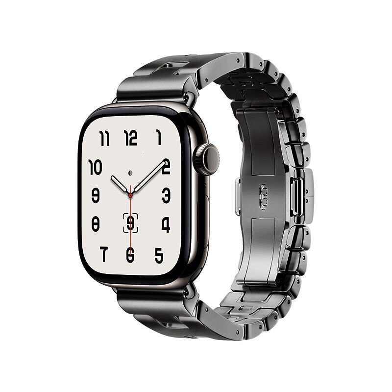 Apple Watch 7 45mm HEPTEKİLETİŞİM KRD-125 Metal Kordon Strap Kayış