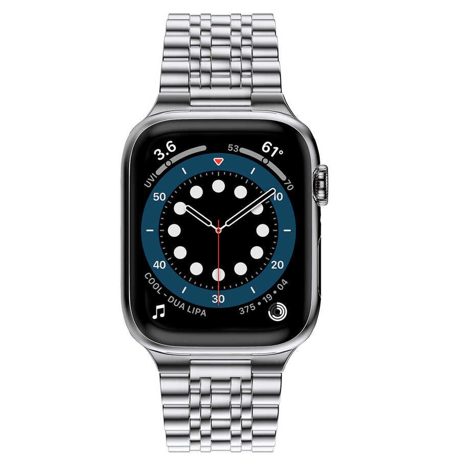 Apple Watch Ultra 49mm Kordon Wiwu Seven Beads Steel Belt Metal Strap Kayış