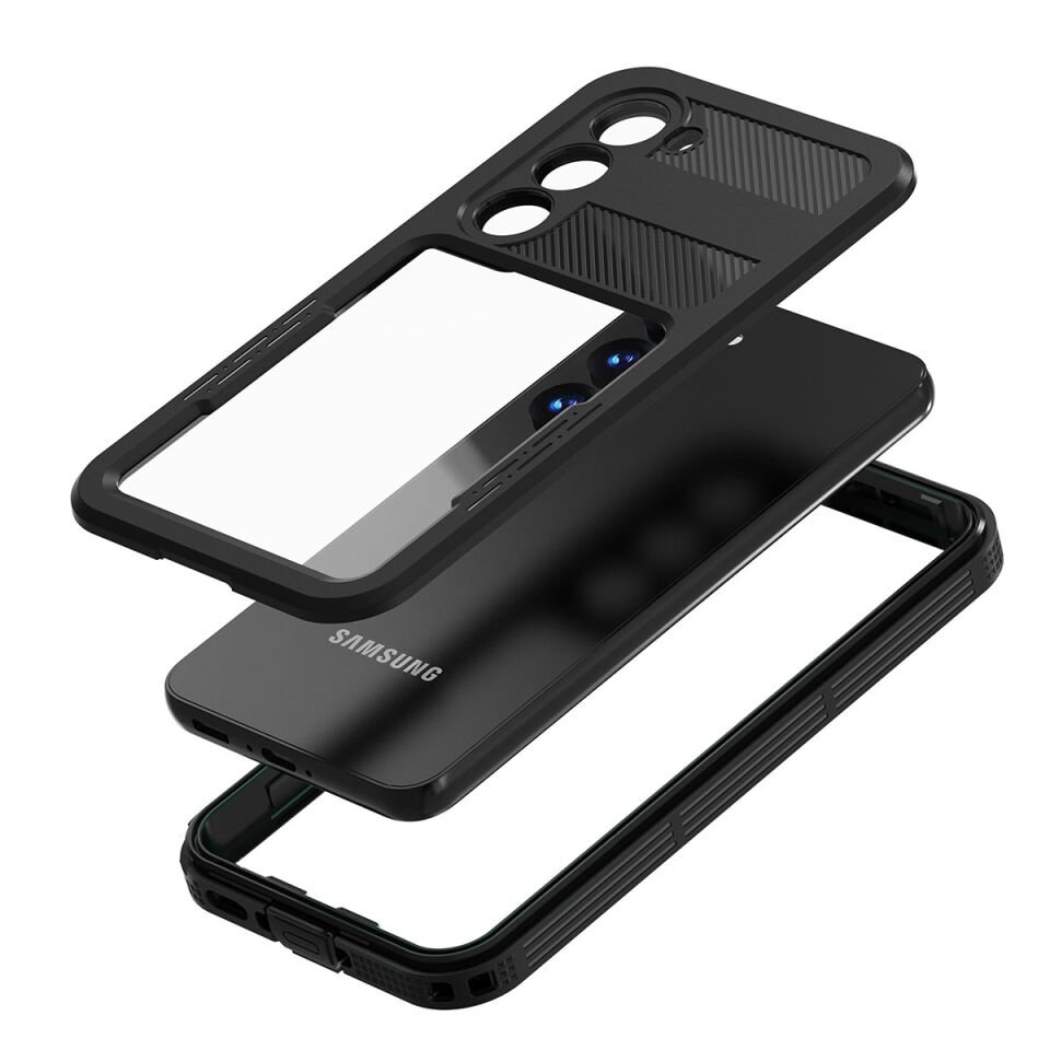Samsung Galaxy S23 Plus Kılıf 360 Koruma Su Geçirmez Toz Geçirmez Magsafe Wireless Kapak (SU) Siyah