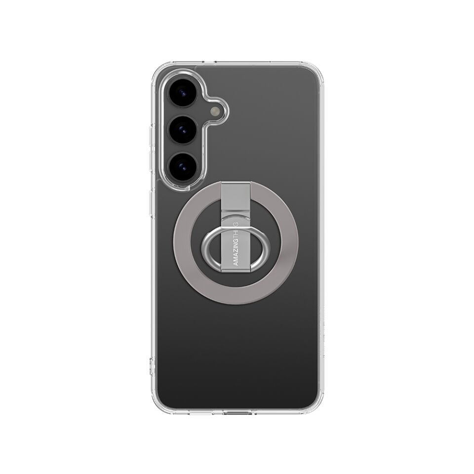 Galaxy S25 Kılıf M-safe Şarj Özellikli Yüzük Standlı Amazingthing Minimal Grip Serisi Kapak