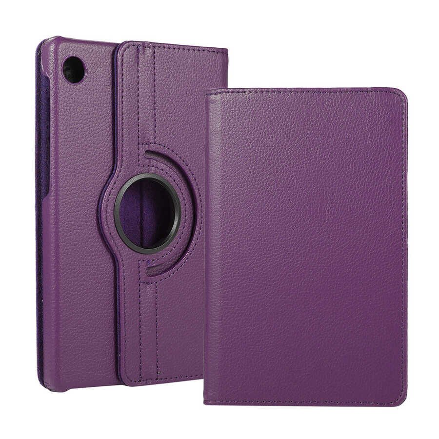 Lenovo Tab M10 Plus TB-125F - TB-128F 3. Jenerasyon Kılıf Dönebilen Standlı (D-T) Mor