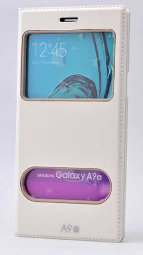 Samsung Galaxy A9 2016 Kapaklı Kılıf Mıknatıslı 360 Tam Korumalı (DOLCE) Beyaz