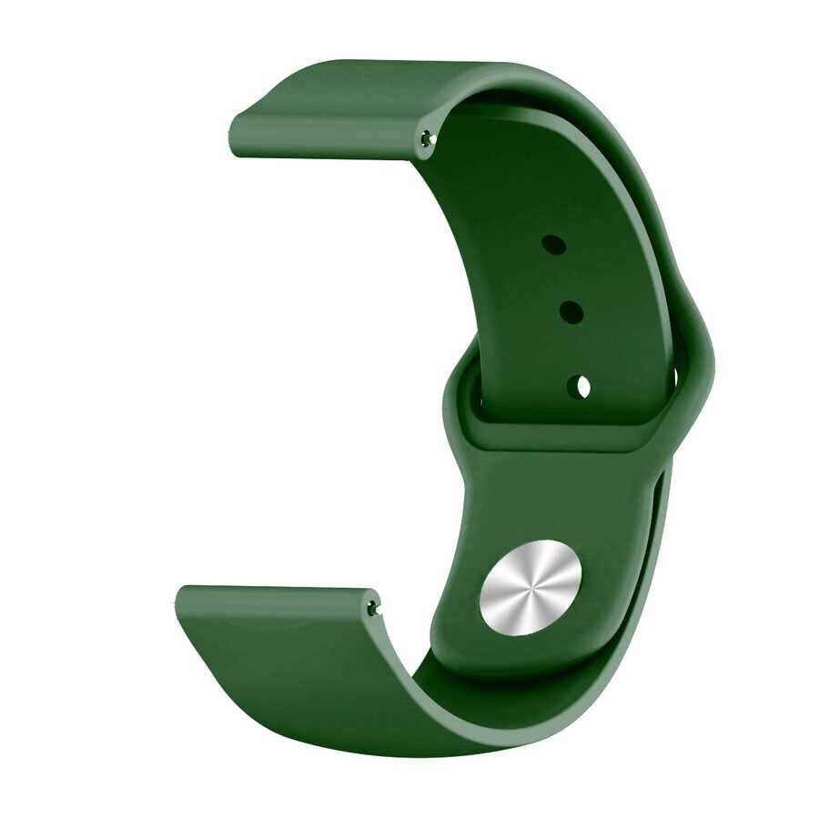 Huawei GT4 41mm / 18mm Silikon Kordon (KRD-11) Haki