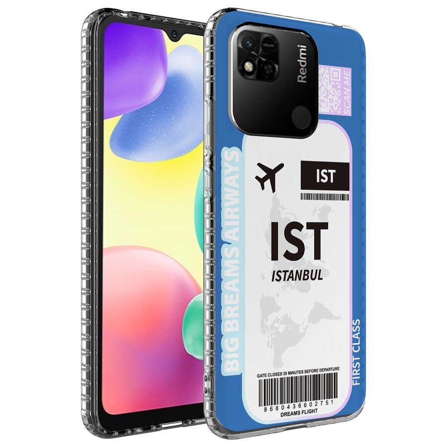 Xiaomi Redmi 10C Kılıf Kamera Çıkıntılı Airbag Kenarlı Darbe Emici Desenli Kapak (ELEGANS) NO4