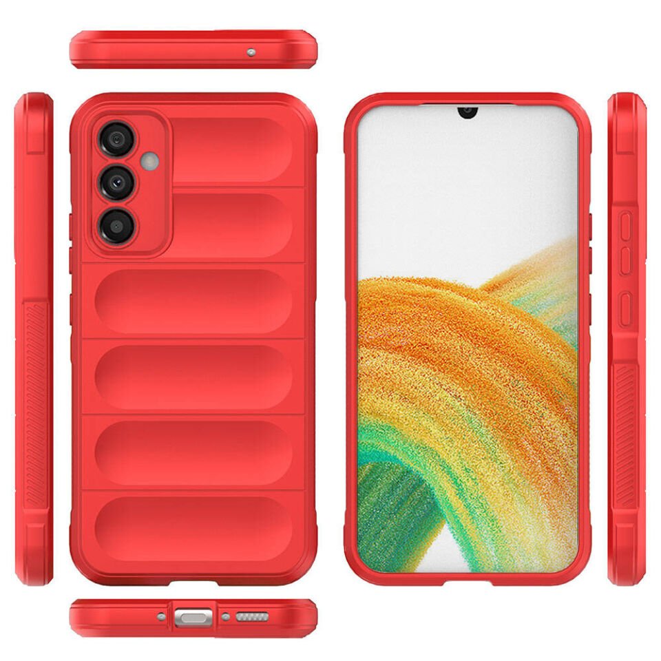 Samsung Galaxy A34 Kılıf Esnek TPU Oyuklu Arka Yüzey Tasarımlı Silikon Kapak (Etnik) Siyah