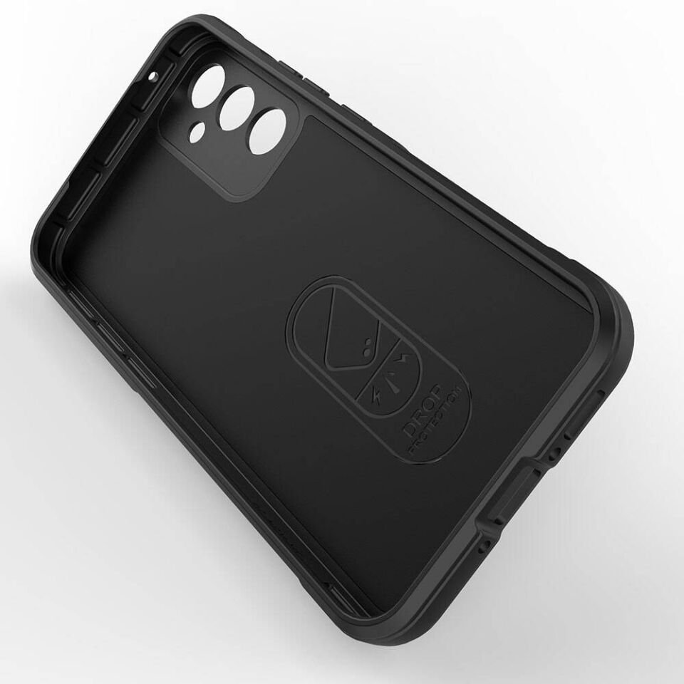 Samsung Galaxy A34 Kılıf Esnek TPU Oyuklu Arka Yüzey Tasarımlı Silikon Kapak (Etnik) Siyah